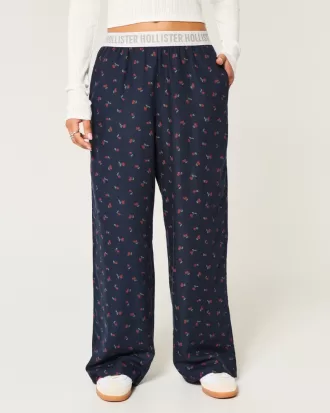 24/7 Wide-Leg Flannel Pajama Pants,24/7 Wide-Leg Flannel Pajama Pants