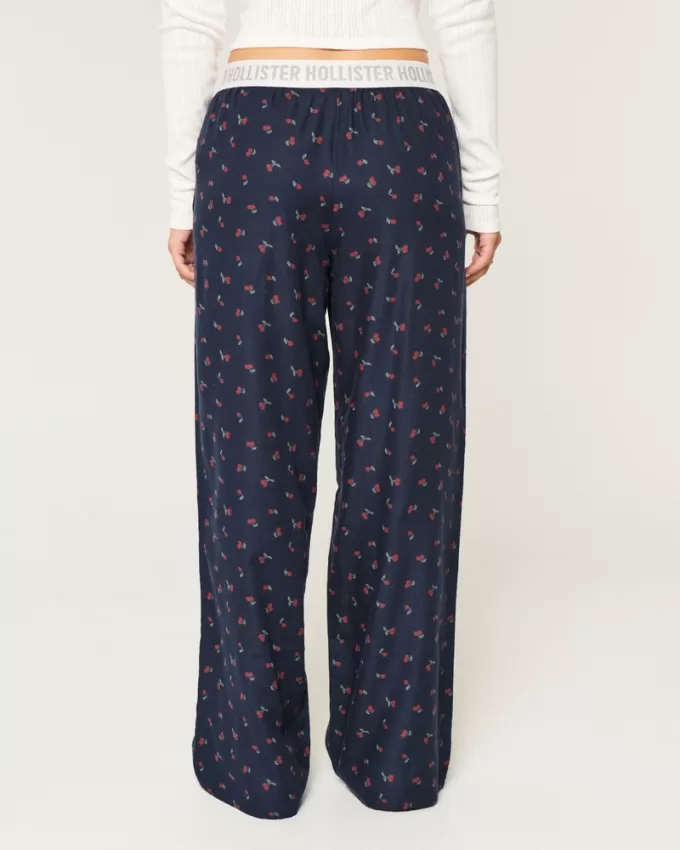 24/7 Wide-Leg Flannel Pajama Pants,24/7 Wide-Leg Flannel Pajama Pants