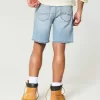 Above-the-Knee Distressed Loose Denim Shorts,Above-the-Knee Distressed Loose Denim Shorts Above-the-Knee Distressed Loose Denim Shorts,Above-the-Knee Distressed Loose Denim Shorts