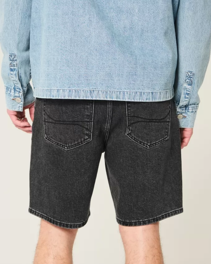 Above-the-Knee Loose Denim Shorts,Above-the-Knee Loose Denim Shorts Above-the-Knee Loose Denim Shorts,Above-the-Knee Loose Denim Shorts