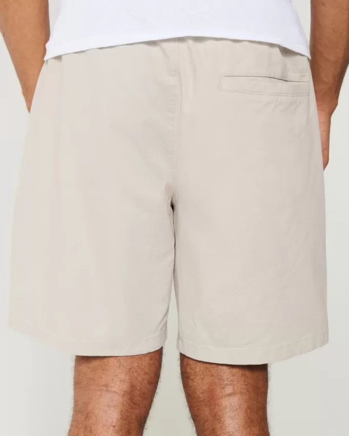Above-the-Knee Twill Pull-On Shorts,Above-the-Knee Twill Pull-On Shorts Above-the-Knee Twill Pull-On Shorts,Above-the-Knee Twill Pull-On Shorts