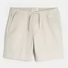 Above-the-Knee Twill Pull-On Shorts,Above-the-Knee Twill Pull-On Shorts Above-the-Knee Twill Pull-On Shorts,Above-the-Knee Twill Pull-On Shorts