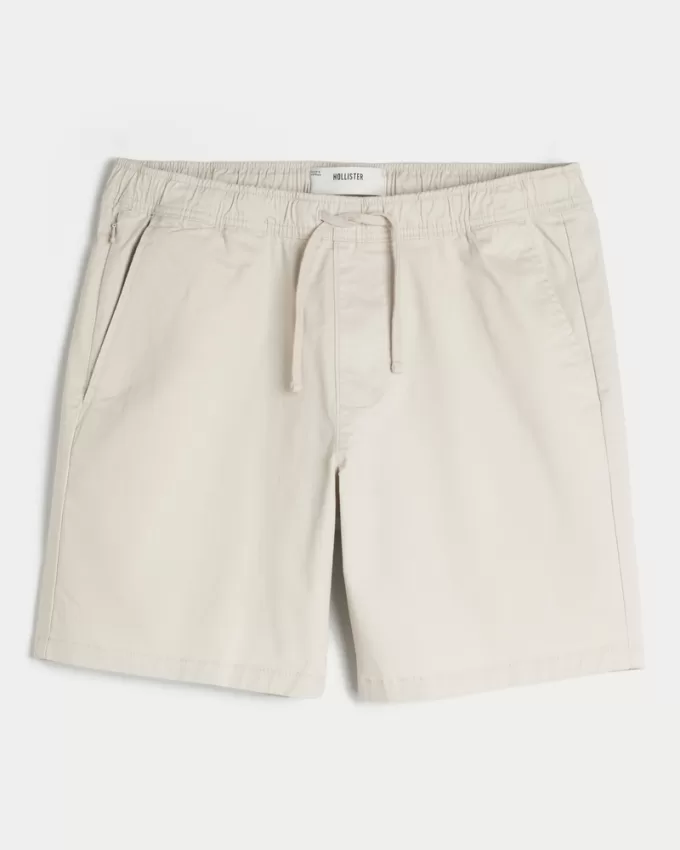Above-the-Knee Twill Pull-On Shorts,Above-the-Knee Twill Pull-On Shorts Above-the-Knee Twill Pull-On Shorts,Above-the-Knee Twill Pull-On Shorts