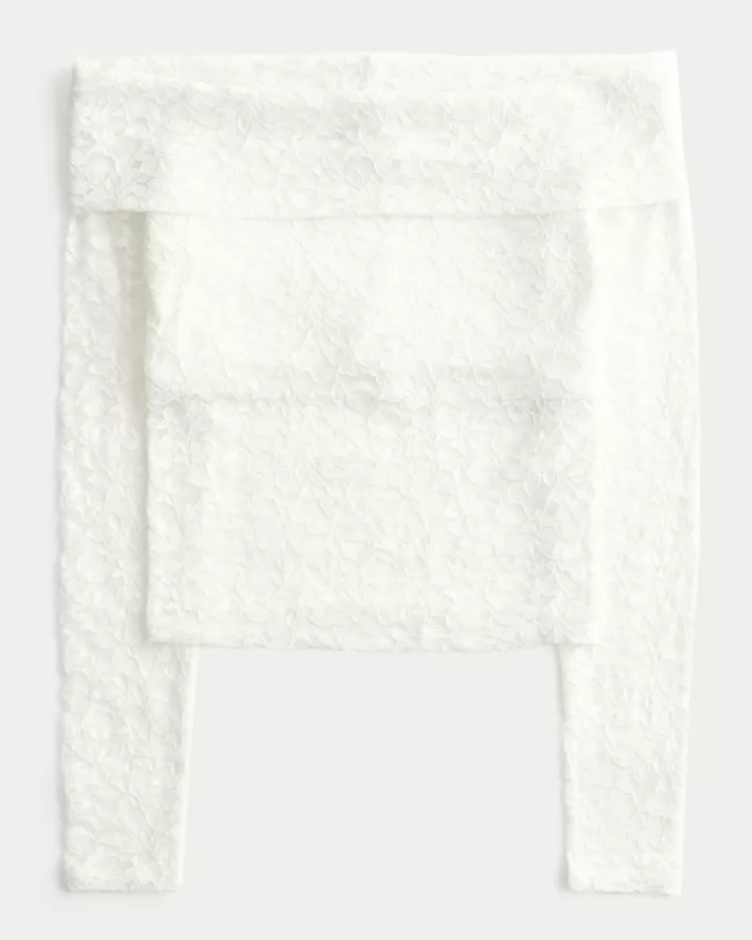 All-Over Lace Off-the-Shoulder Top,All-Over Lace Off-the-Shoulder Top All-Over Lace Off-the-Shoulder Top,All-Over Lace Off-the-Shoulder Top