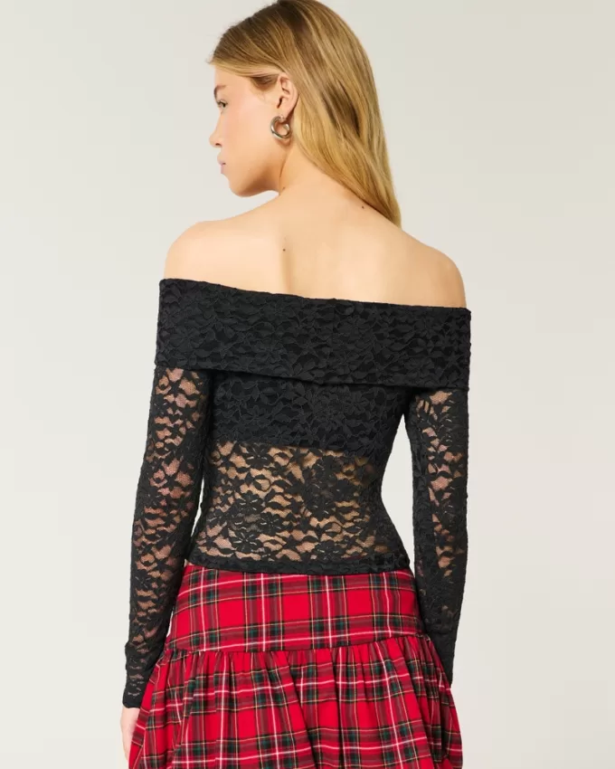 All-Over Lace Off-the-Shoulder Top,All-Over Lace Off-the-Shoulder Top All-Over Lace Off-the-Shoulder Top,All-Over Lace Off-the-Shoulder Top