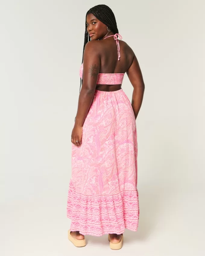 Asymmetrical Hem Halter Maxi Dress,Asymmetrical Hem Halter Maxi Dress Asymmetrical Hem Halter Maxi Dress,Asymmetrical Hem Halter Maxi Dress