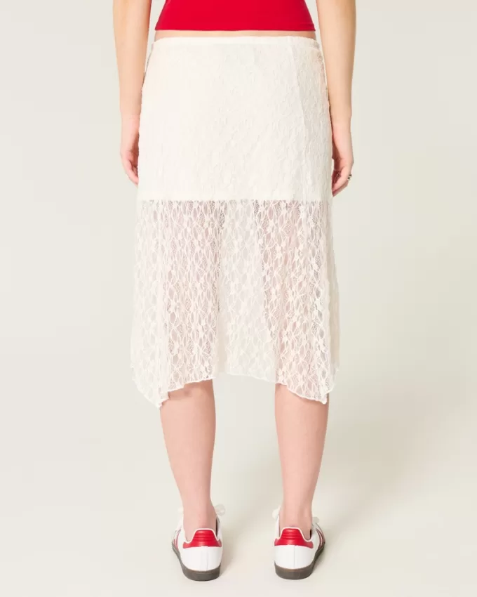 Asymmetrical Hem Lace Midi Skirt,Asymmetrical Hem Lace Midi Skirt Asymmetrical Hem Lace Midi Skirt,Asymmetrical Hem Lace Midi Skirt