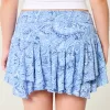 Asymmetrical Hem Tiered Mini Skort,Asymmetrical Hem Tiered Mini Skort