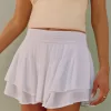 Asymmetrical Hem Tiered Mini Skort,Asymmetrical Hem Tiered Mini Skort Asymmetrical Hem Tiered Mini Skort,Asymmetrical Hem Tiered Mini Skort