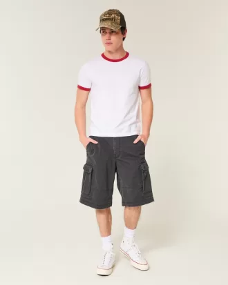 At-the-Knee Baggy Cargo Shorts,At-the-Knee Baggy Cargo Shorts