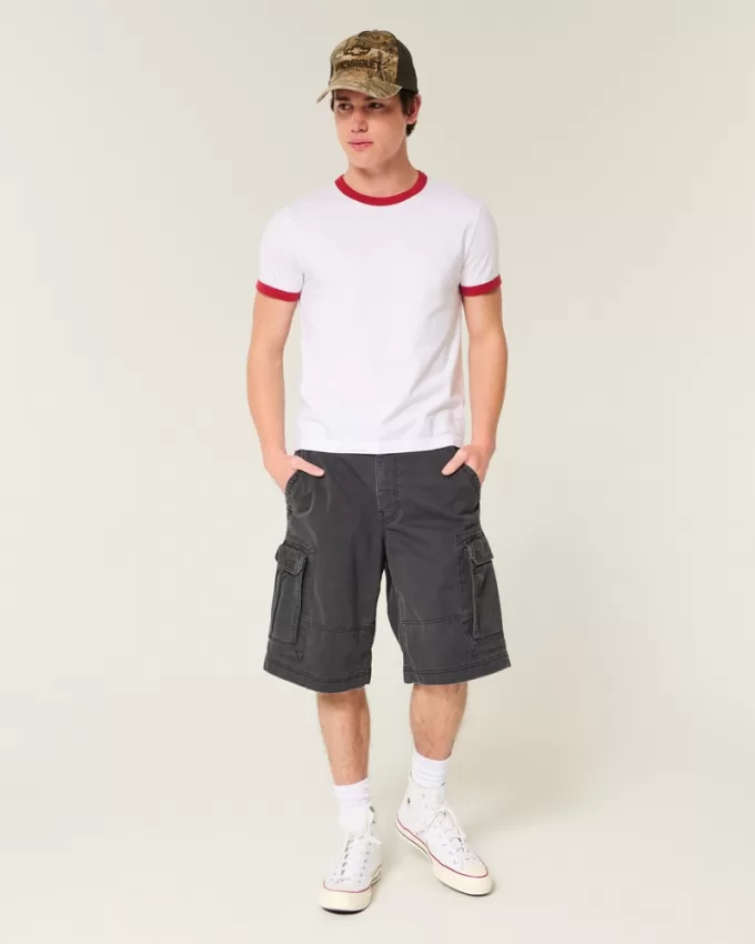 At-the-Knee Baggy Cargo Shorts,At-the-Knee Baggy Cargo Shorts At-the-Knee Baggy Cargo Shorts,At-the-Knee Baggy Cargo Shorts