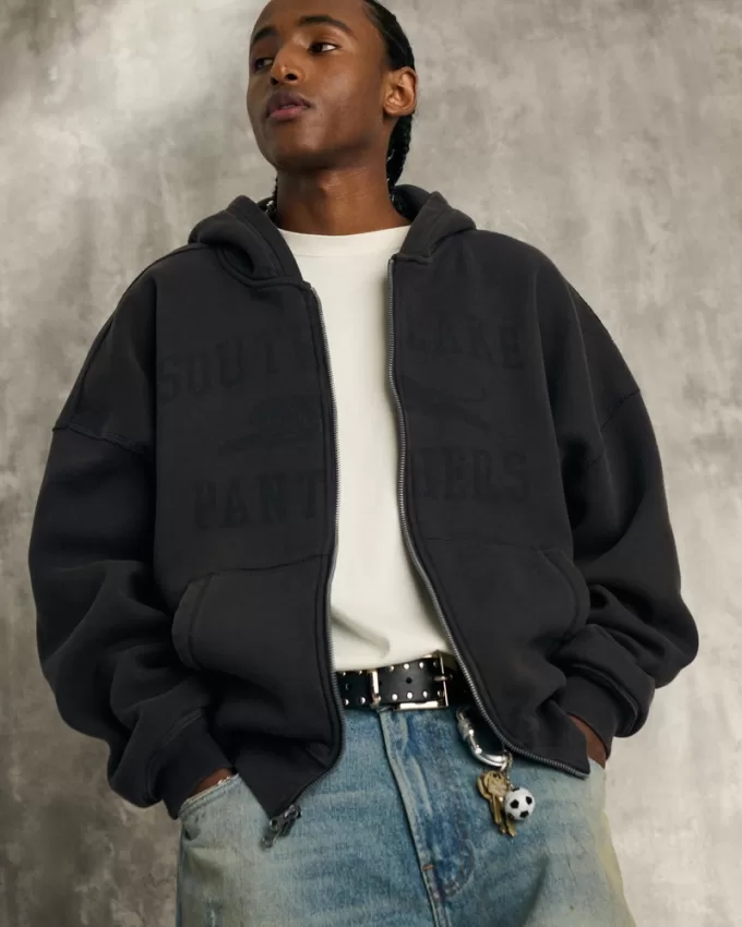 Baggy Cinch Panthers Graphic Zip-Up Hoodie,Baggy Cinch Panthers Graphic Zip-Up Hoodie Baggy Cinch Panthers Graphic Zip-Up Hoodie,Baggy Cinch Panthers Graphic Zip-Up Hoodie