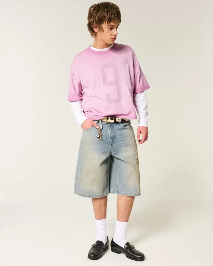 Baggy Crop Number Graphic Tee,Baggy Crop Number Graphic Tee Baggy Crop Number Graphic Tee,Baggy Crop Number Graphic Tee