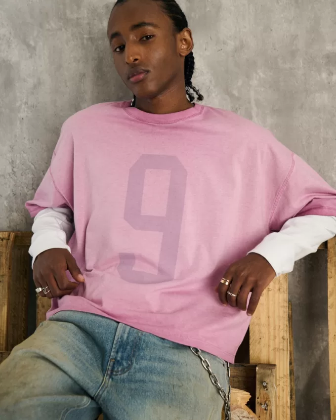 Baggy Crop Number Graphic Tee,Baggy Crop Number Graphic Tee Baggy Crop Number Graphic Tee,Baggy Crop Number Graphic Tee