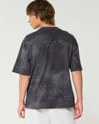 Baggy Paint Splatter Crew T-Shirt,Baggy Paint Splatter Crew T-Shirt