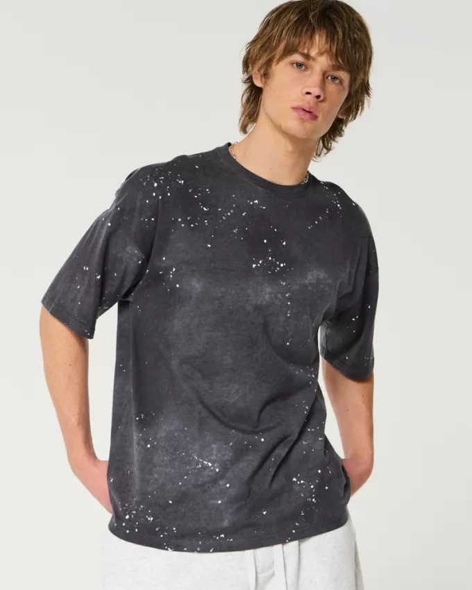 Baggy Paint Splatter Crew T-Shirt,Baggy Paint Splatter Crew T-Shirt Baggy Paint Splatter Crew T-Shirt,Baggy Paint Splatter Crew T-Shirt