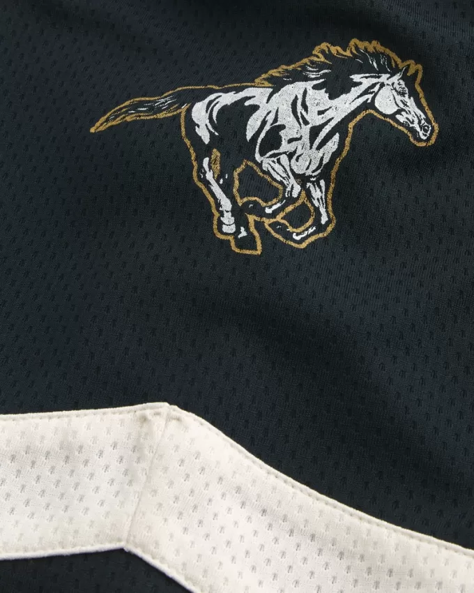 Baggy Westside Mustangs Graphic Hockey Jersey,Baggy Westside Mustangs Graphic Hockey Jersey
