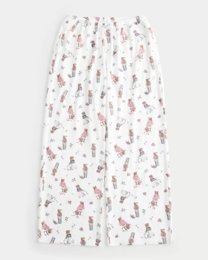 Bear Graphic Pajama Pants,Bear Graphic Pajama Pants Bear Graphic Pajama Pants,Bear Graphic Pajama Pants