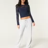 Bow Graphic Straight Sweatpants,Bow Graphic Straight Sweatpants