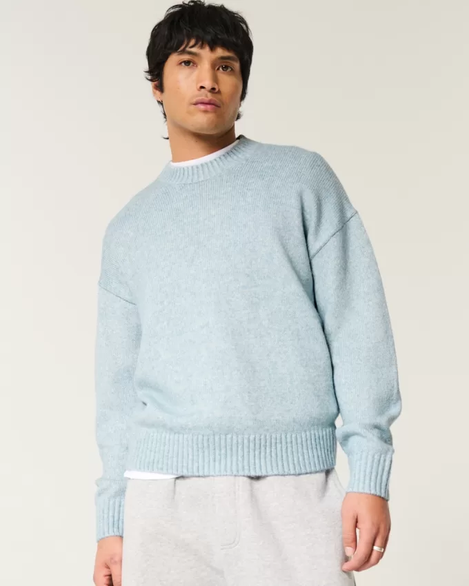 Boxy Airspun Knit Crew Sweater,Boxy Airspun Knit Crew Sweater Boxy Airspun Knit Crew Sweater,Boxy Airspun Knit Crew Sweater