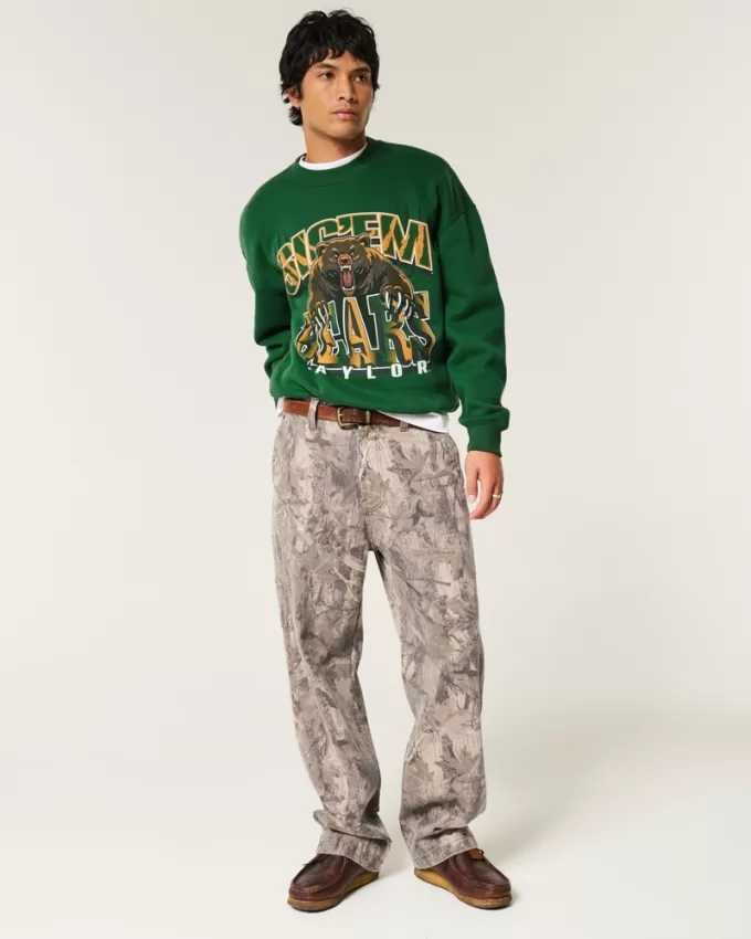 Boxy Baylor University Bears Graphic Crew Sweatshirt,Boxy Baylor University Bears Graphic Crew Sweatshirt Boxy Baylor University Bears Graphic Crew Sweatshirt,Boxy Baylor University Bears Graphic Crew Sweatshirt