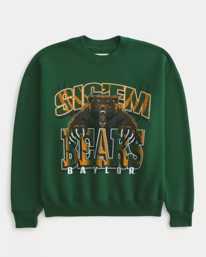 Boxy Baylor University Bears Graphic Crew Sweatshirt,Boxy Baylor University Bears Graphic Crew Sweatshirt Boxy Baylor University Bears Graphic Crew Sweatshirt,Boxy Baylor University Bears Graphic Crew Sweatshirt