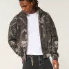 Boxy Camo Zip-Up Hoodie,Boxy Camo Zip-Up Hoodie