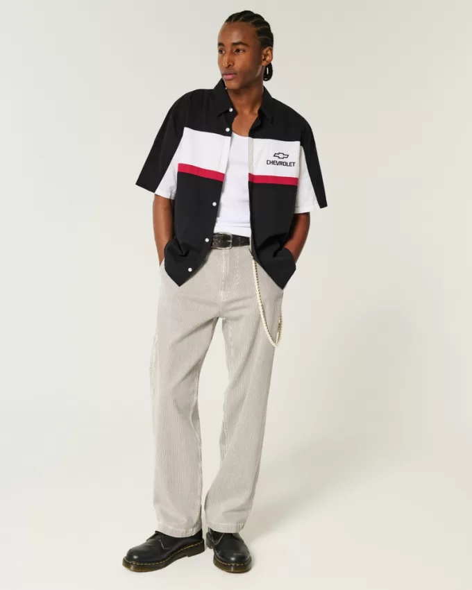 Boxy Chevrolet Graphic Workwear Shirt,Boxy Chevrolet Graphic Workwear Shirt Boxy Chevrolet Graphic Workwear Shirt,Boxy Chevrolet Graphic Workwear Shirt