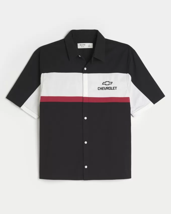 Boxy Chevrolet Graphic Workwear Shirt,Boxy Chevrolet Graphic Workwear Shirt Boxy Chevrolet Graphic Workwear Shirt,Boxy Chevrolet Graphic Workwear Shirt