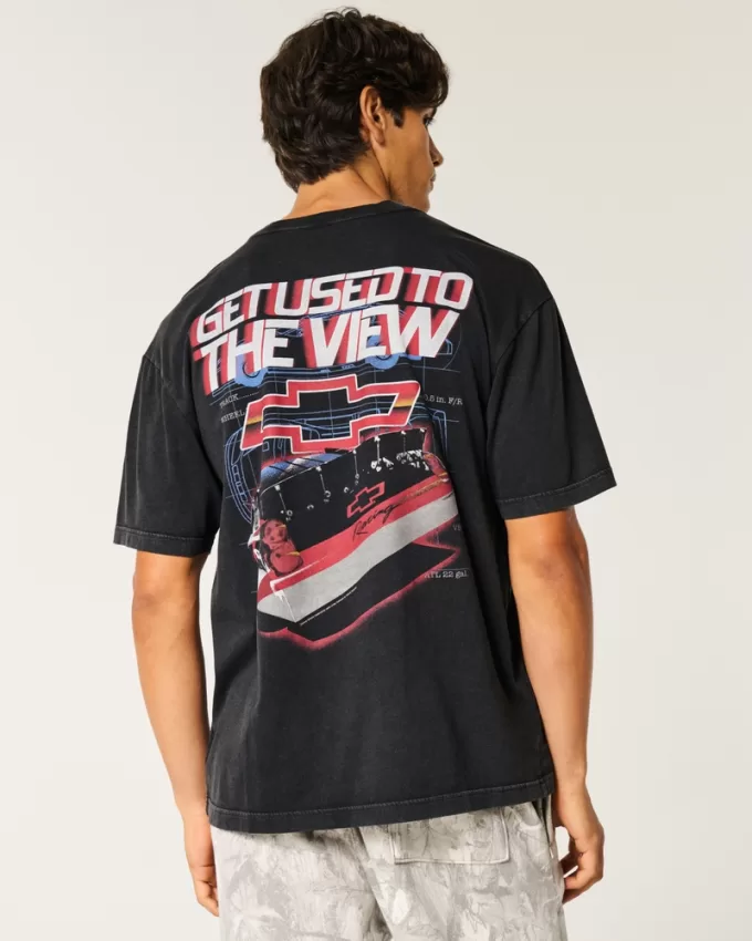 Boxy Chevrolet Racing Graphic Tee,Boxy Chevrolet Racing Graphic Tee Boxy Chevrolet Racing Graphic Tee,Boxy Chevrolet Racing Graphic Tee
