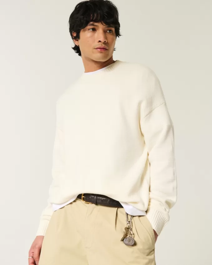 Boxy Crew Sweater,Boxy Crew Sweater Boxy Crew Sweater,Boxy Crew Sweater