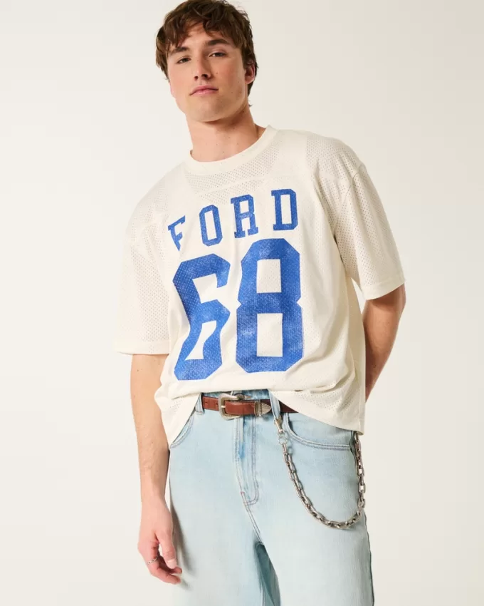 Boxy Crop Ford Graphic Jersey,Boxy Crop Ford Graphic Jersey Boxy Crop Ford Graphic Jersey,Boxy Crop Ford Graphic Jersey