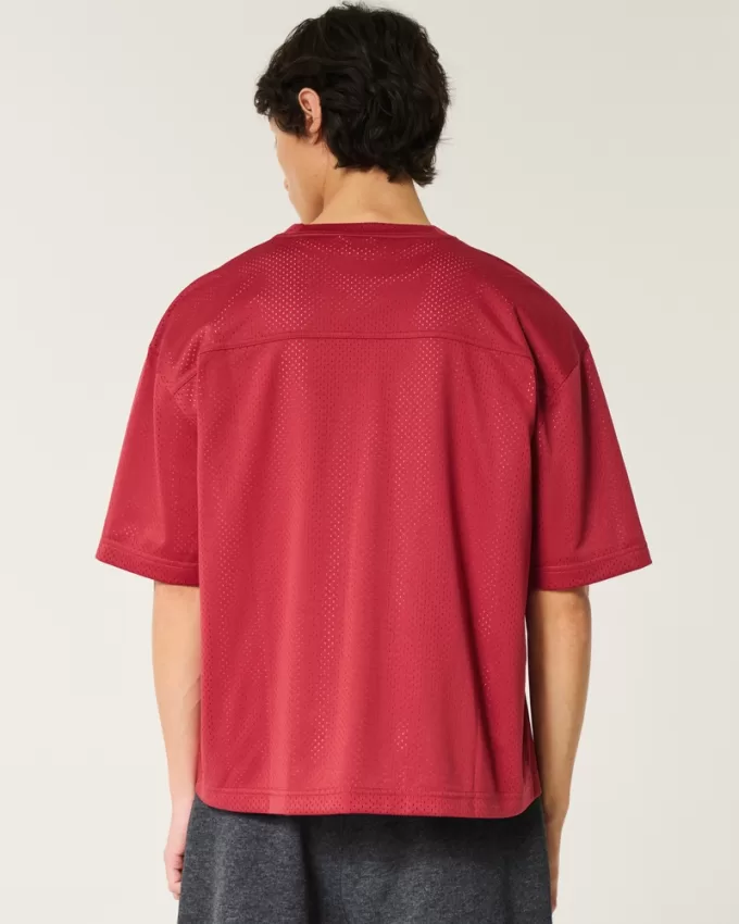 Boxy Crop Mesh Echo Park Graphic Football Jersey,Boxy Crop Mesh Echo Park Graphic Football Jersey Boxy Crop Mesh Echo Park Graphic Football Jersey,Boxy Crop Mesh Echo Park Graphic Football Jersey