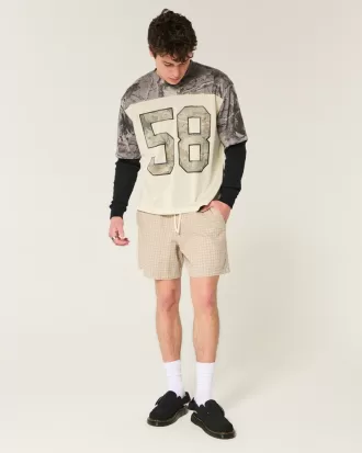 Boxy Crop Mesh Graphic Football Jersey,Boxy Crop Mesh Graphic Football Jersey Boxy Crop Mesh Graphic Football Jersey,Boxy Crop Mesh Graphic Football Jersey