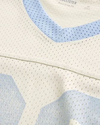 Boxy Crop Mesh Graphic Football Jersey,Boxy Crop Mesh Graphic Football Jersey Boxy Crop Mesh Graphic Football Jersey,Boxy Crop Mesh Graphic Football Jersey