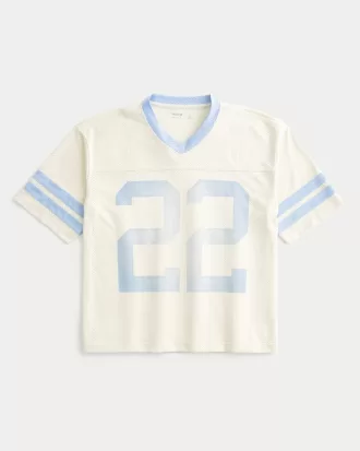 Boxy Crop Mesh Graphic Football Jersey,Boxy Crop Mesh Graphic Football Jersey Boxy Crop Mesh Graphic Football Jersey,Boxy Crop Mesh Graphic Football Jersey
