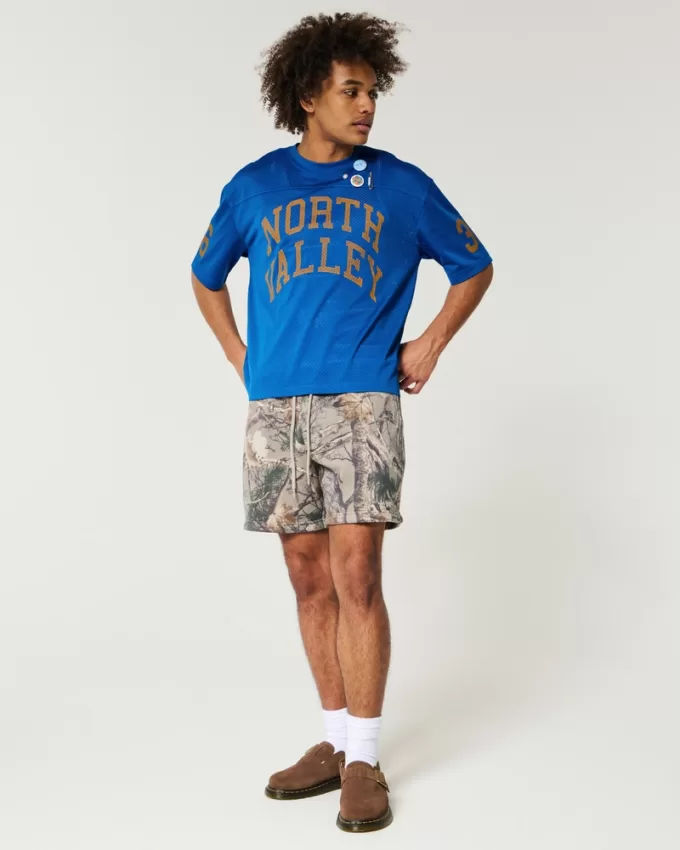 Boxy Crop Mesh North Valley Graphic Jersey,Boxy Crop Mesh North Valley Graphic Jersey Boxy Crop Mesh North Valley Graphic Jersey,Boxy Crop Mesh North Valley Graphic Jersey