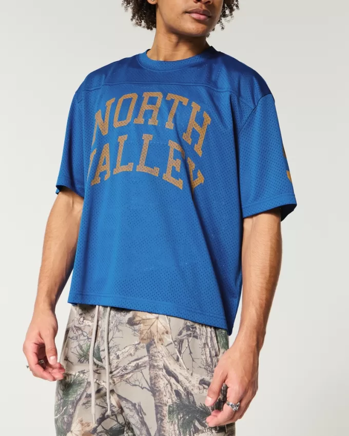 Boxy Crop Mesh North Valley Graphic Jersey,Boxy Crop Mesh North Valley Graphic Jersey Boxy Crop Mesh North Valley Graphic Jersey,Boxy Crop Mesh North Valley Graphic Jersey