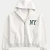Boxy Crop NY Graphic Zip-Up Hoodie,Boxy Crop NY Graphic Zip-Up Hoodie Boxy Crop NY Graphic Zip-Up Hoodie,Boxy Crop NY Graphic Zip-Up Hoodie