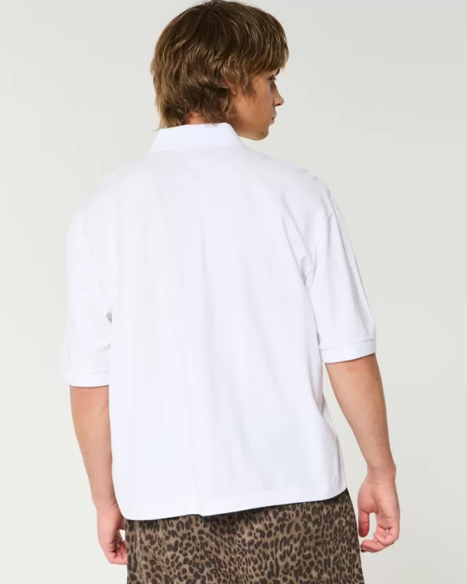 Boxy Crop Polo,Boxy Crop Polo