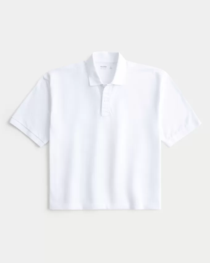 Boxy Crop Polo,Boxy Crop Polo