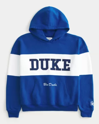 Boxy Duke Blue Devils Graphic Hoodie,Boxy Duke Blue Devils Graphic Hoodie
