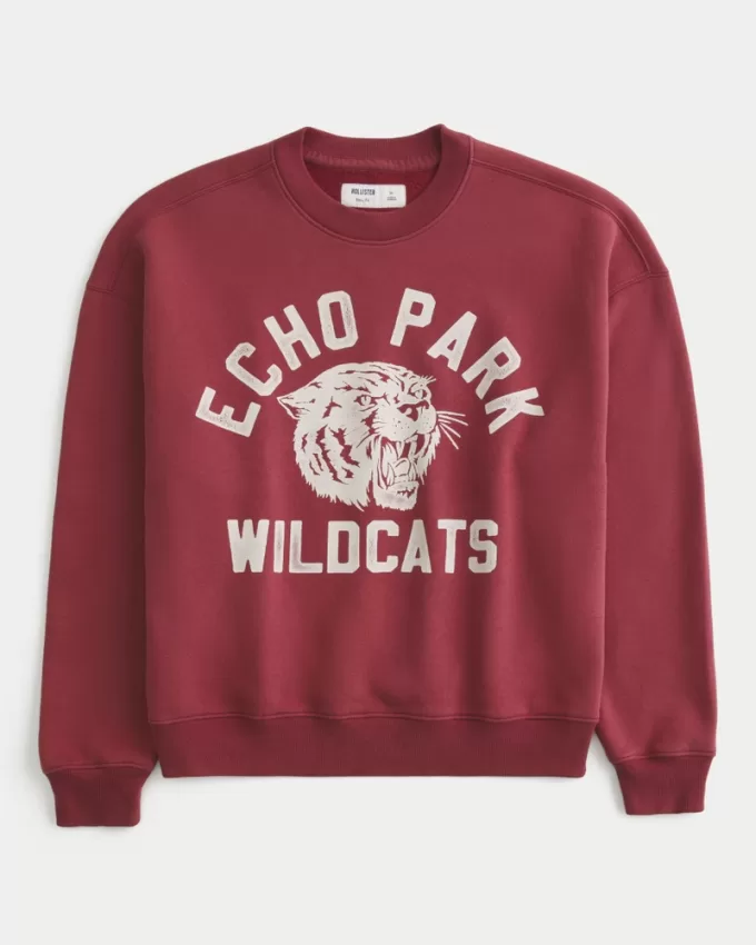 Boxy Echo Park Wildcats Graphic Crew Sweatshirt,Boxy Echo Park Wildcats Graphic Crew Sweatshirt Boxy Echo Park Wildcats Graphic Crew Sweatshirt,Boxy Echo Park Wildcats Graphic Crew Sweatshirt