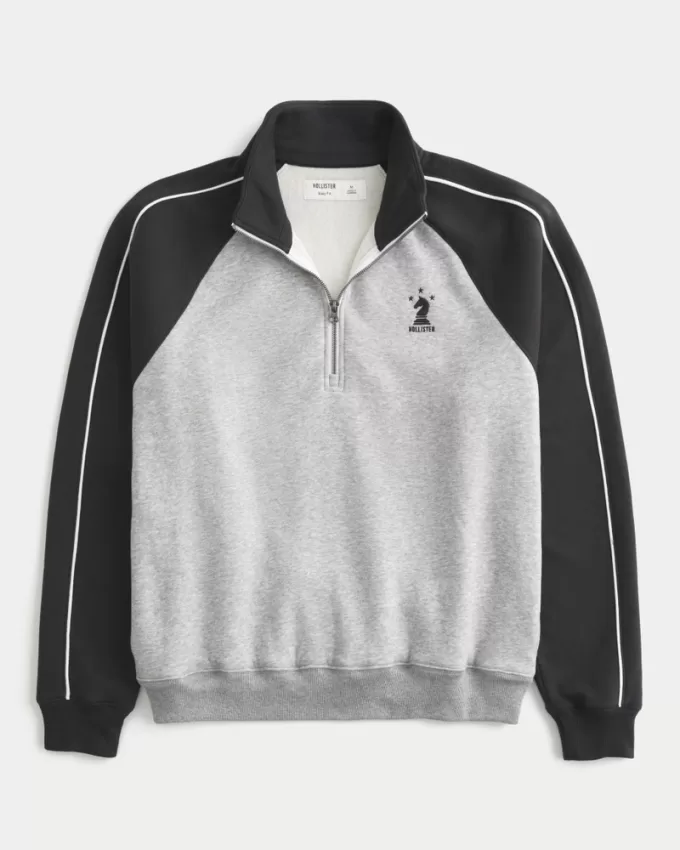 Boxy Fleece Logo Half-Zip Sweatshirt,Boxy Fleece Logo Half-Zip Sweatshirt Boxy Fleece Logo Half-Zip Sweatshirt,Boxy Fleece Logo Half-Zip Sweatshirt