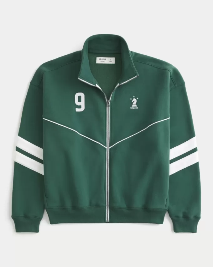 Boxy Fleece Logo Track Jacket,Boxy Fleece Logo Track Jacket Boxy Fleece Logo Track Jacket,Boxy Fleece Logo Track Jacket