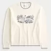 Boxy Golf Graphic Crew Sweater,Boxy Golf Graphic Crew Sweater Boxy Golf Graphic Crew Sweater,Boxy Golf Graphic Crew Sweater