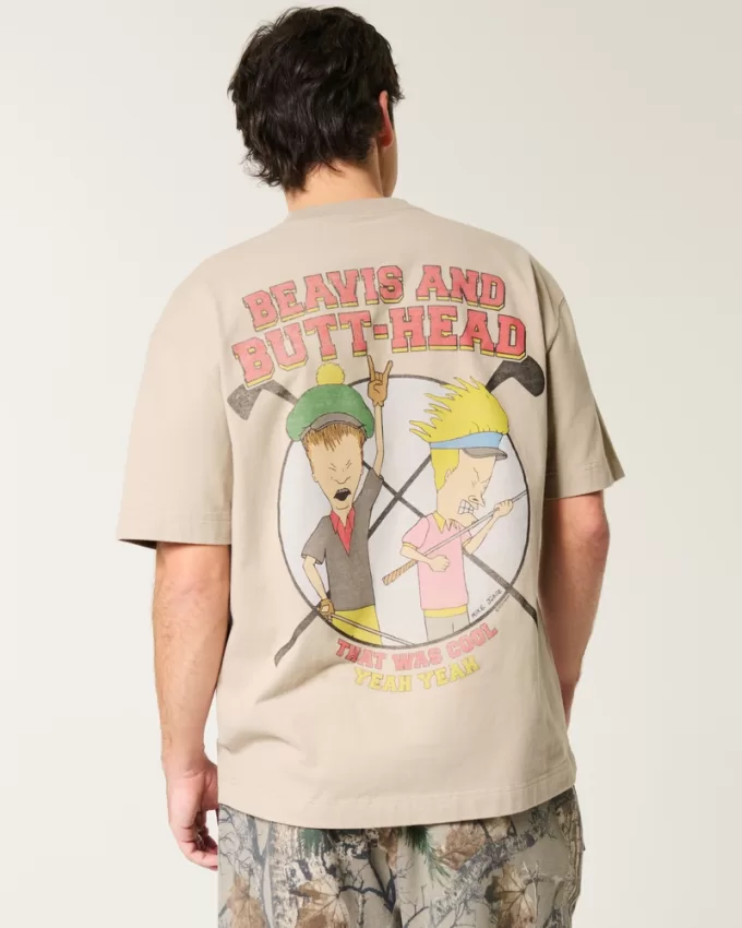 Boxy Heavyweight Beavis and Butt-Head Golf Graphic Tee,Boxy Heavyweight Beavis and Butt-Head Golf Graphic Tee Boxy Heavyweight Beavis and Butt-Head Golf Graphic Tee,Boxy Heavyweight Beavis and Butt-Head Golf Graphic Tee