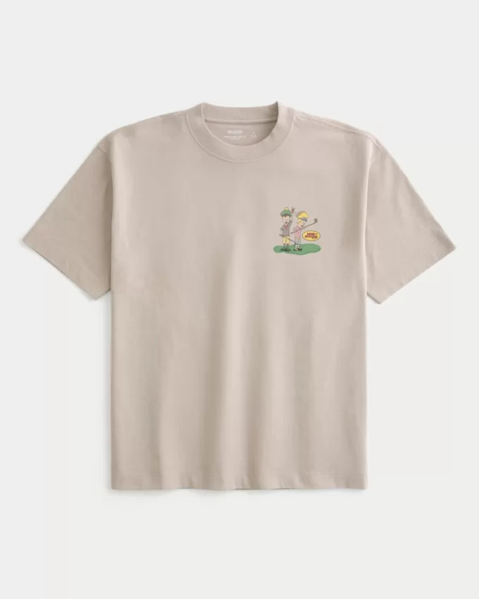 Boxy Heavyweight Beavis and Butt-Head Golf Graphic Tee,Boxy Heavyweight Beavis and Butt-Head Golf Graphic Tee Boxy Heavyweight Beavis and Butt-Head Golf Graphic Tee,Boxy Heavyweight Beavis and Butt-Head Golf Graphic Tee
