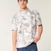 Boxy Heavyweight Camo Crew T-Shirt,Boxy Heavyweight Camo Crew T-Shirt