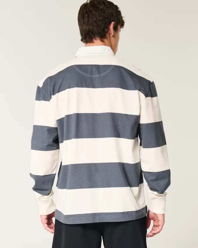 Boxy Heavyweight Rugby Polo,Boxy Heavyweight Rugby Polo